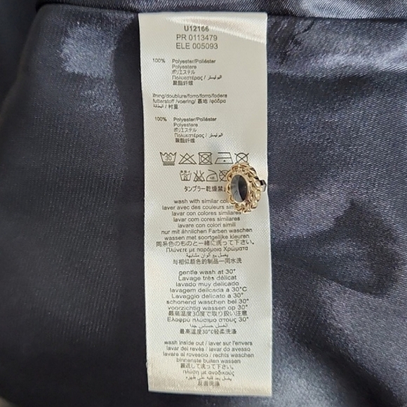 Billieblush Pleated Navy & Cream Dress, Size 6 ~ VGUC - Picture 8 of 9